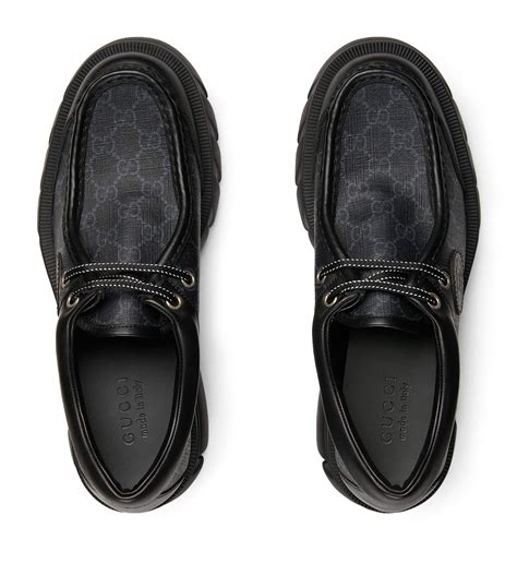 gucci shoe cognac|gucci lace up loafers.